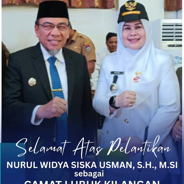 Selamat Atas Pelantikan 
Ibu Nurul...