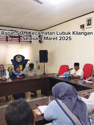Kegiatan Rapat Staff Kecamatan Lubuk...